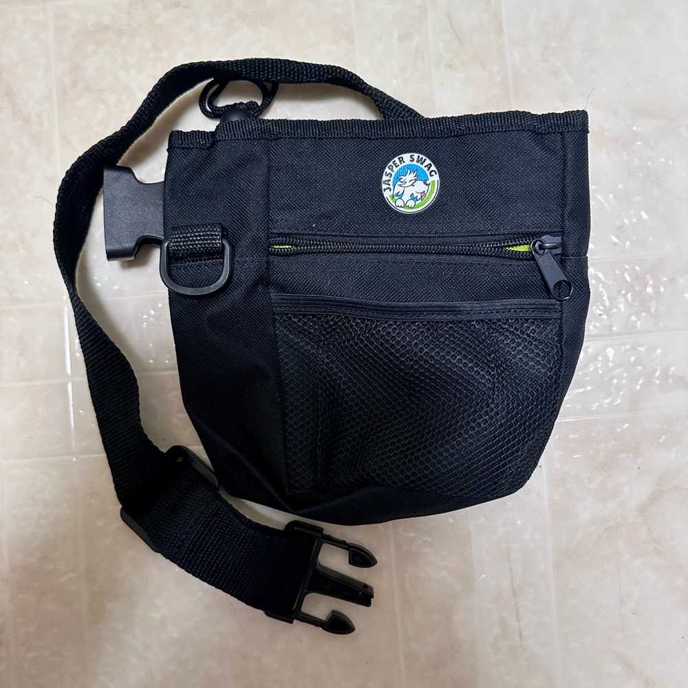 Black Dog Treat and Multipurpose Pouch with Pockets